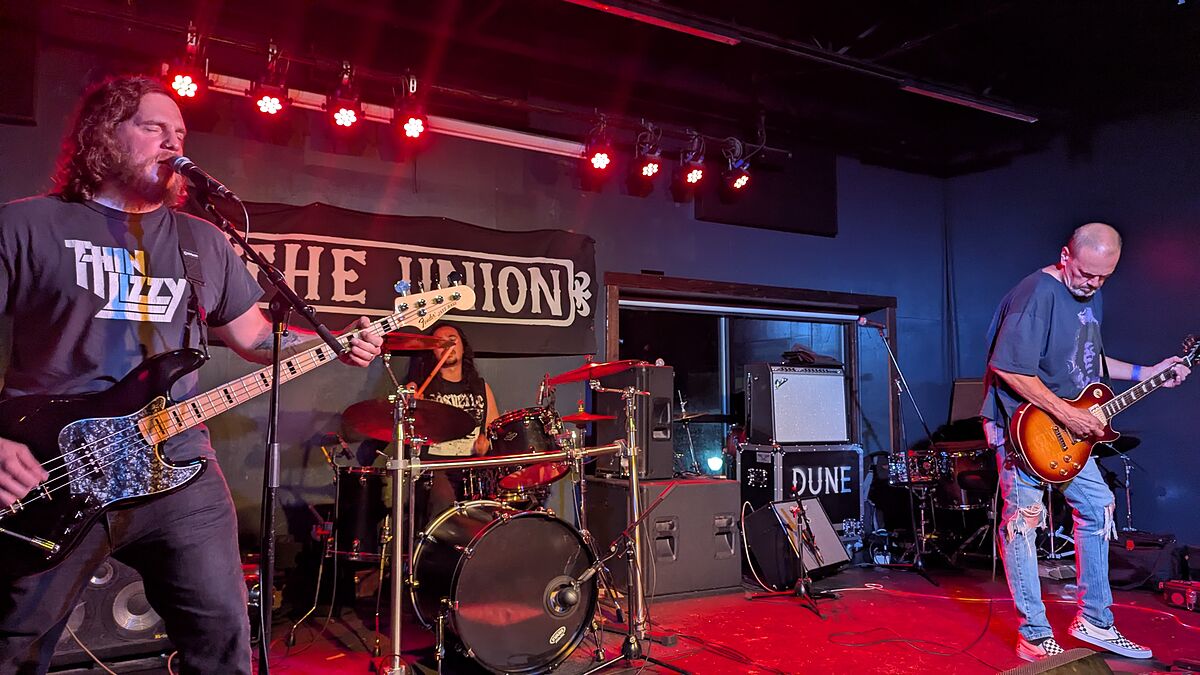 Gudger performing live at The Union on Saturday, July 4, 2026