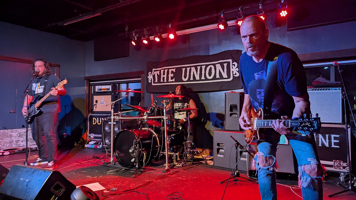 Gudger performing live at The Union on Saturday, July 4, 2026